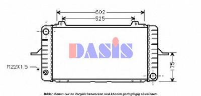 AKS DASIS 090037n -  Радиатор, охлаждение двигателя